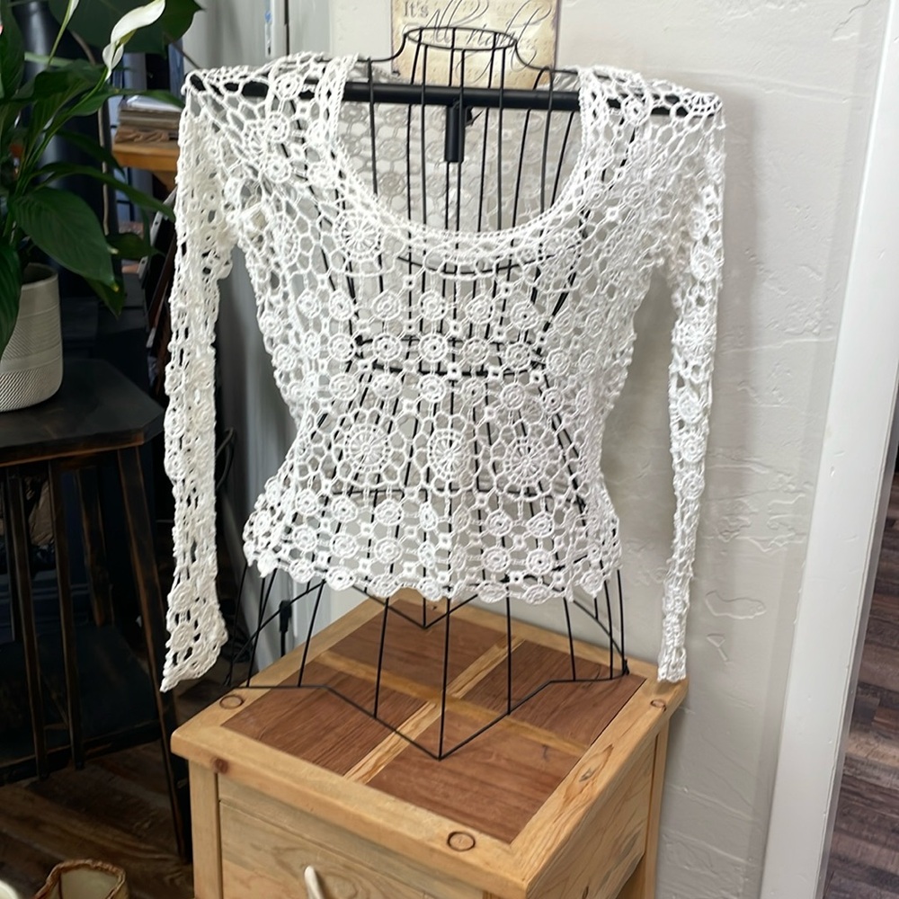 Rue21 Crocheted lace top